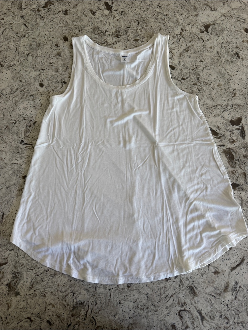 Old Navy LUXE Classic White Women's Scoop Neck Tank Top